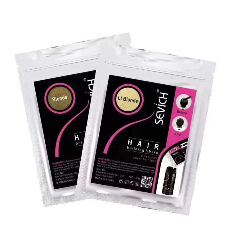 Hair Fiber Refill 100G Hair Loss Products Keratin Thickening Spray Hair Building Fibers Powders Keratin Hair Regrowth